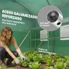 Invernadero de Exterior 2,8x2x1,9 m con Estantes Invernadero de Túnel con Puerta Enrollable 6 Ventanas de Malla ... - Ogal.Es
