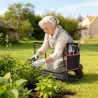 Taburete de Jardín Plegable con Almohadilla de EVA Asiento de Jardín con Bolsa para Herramientas en Cintura Carg... - Ogal.Es