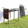 Taburete de Jardín Plegable con Almohadilla de EVA Asiento de Jardín con Bolsa para Herramientas en Cintura Carg... - Ogal.Es