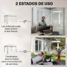 Carpa para Jardín con Techo Doble Cenador con Paredes de Malla UPF50+ para Exterior Terraza 360x300x275 cm Crema... - Ogal.Es