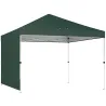 Carpa Plegable Pop-up 3x3 m con Pared Lateral UPF50+ Altura Ajustable Empuje Central Bolsa de Transporte Verde - Ogal.Es