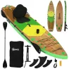 Tabla Paddle Surf Hinchable SUP Extra Largo de 335 cm con Asiento Remo Convertible Aletas Bomba y Mochila Carga ... - Ogal.Es
