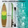 Tabla Paddle Surf Hinchable SUP Extra Largo de 335 cm con Asiento Remo Convertible Aletas Bomba y Mochila Carga ... - Ogal.Es