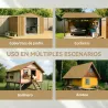 Juego de 12 Paneles para Tejado de Acero Galvanizado 7m² para Caseta de Herramientas Cobertizo 129x45cm Madera N... - Ogal.Es
