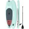 Tabla de Paddle Surf Hinchable 320 cm, con Superficie Antideslizante Remo de Aluminio Ajustable Quilla Bomba y M... - Ogal.Es