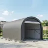 Garaje Exterior para Coche 3x5 m Impermeable con Tejido PE Resistente Marco de Acero Galvanizado UPF30+ Gris - Ogal.Es