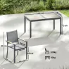 Conjunto de Mesa y Sillas Jardín con Mesa de Plástico PSPC y 6 Sillas Apilables Transpirables para Terraza Patio... - Ogal.Es