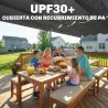 Pérgola de Jardín 6x3 m Gazebo con Techo Retráctil de Poliéster Resistente a los Rayos UV Gris Oscuro - Ogal.Es