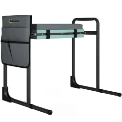 Taburete de Jardín Plegable con Almohadilla de Espuma EVA Asiento de Jardín con Bolsa para Herramientas Gris Oscuro - Ogal.Es