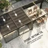 Pérgola de Jardín 3x4 m con Techo Retráctil 4 Laterales de Malla UPF30+ Cenador de Jardín para Patio Exterior Gris - Ogal.Es