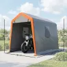 Carpa Garaje Portátil 2,4x1,8 m para Coche Impermeable con Puerta Enrollable con Cremallera Ventanas UPF30+ Gris... - Ogal.Es