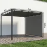 Pérgola de Jardín de Aluminio 3x3 m con Techo Retráctil Lateral Enrollable UPF30+ Cenador de Jardín para Exterio... - Ogal.Es