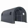 Garaje Exterior para Coche 3x6 m Impermeable con Tejido PE Resistente Marco de Metal Galvanizado UPF 30+ Gris Os... - Ogal.Es