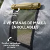 Garaje Exterior para Coche 3x6 m Impermeable con Tejido PE Resistente Marco de Metal Galvanizado UPF 30+ Gris Os... - Ogal.Es