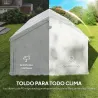Carpa para Fiestas 4x6 m Carpa de Jardín con Luces LED Paredes Extraíbles 2 Puertas y Ventanas UPF30+ para Boda ... - Ogal.Es