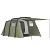 Tienda de Campaña Inflable Tipo Túnel para 3-6 Personas con Vestíbulo Ventanas de Malla y Bolsa Impermeable Verd... - Ogal.Es