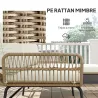 Conjunto de Muebles de Jardín Exterior de Ratán con Sofá de 2 Plazas Chaise Longue Cojines y Mesa Auxiliar Crema - Ogal.Es
