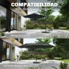 Base para Sombrilla de 4 Piezas, para Cantilever Soporte para Parasol de HDPE Rellenable con Agua 77 kg o Arena ... - Ogal.Es