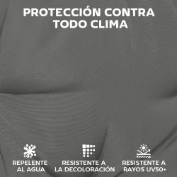 Juego de Cojines para Sillas de Comedor 46x42x7 cm 6 Piezas con Funda Lavable y Lazos Impermeable Anti-UV Gris O... - Ogal.Es