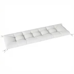 Cojín para Banco Exterior con Correas de Sujeción Protección UV50+ Rebote Lento Interior Exterior 198x65x13 cm C... - Ogal.Es