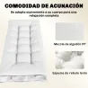 Cojín para Banco Exterior con Correas de Sujeción Protección UV50+ Rebote Lento Interior Exterior 198x65x13 cm C... - Ogal.Es