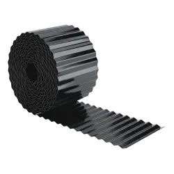 Valla de Jardín Metálica 650x20 cm de Acero Galvanizado Resistente para Huerto Patio Terraza Césped Gris Oscuro - Ogal.Es
