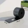 Valla de Jardín Metálica 650x20 cm de Acero Galvanizado Resistente para Huerto Patio Terraza Césped Gris Oscuro - Ogal.Es
