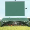 Lona Impermeable Exterior 6x8 m Toldo PE 90 g/m² Protección UV con Ojales Reforzados para Leña Muebles de Jardín... - Ogal.Es