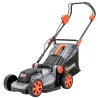 Cortacésped a Batería Inalámbrico 18V con 2 Baterías de 4Ah Ancho de Corte de 34 cm y Función de Mulching Motor ... - Ogal.Es