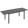 Mesa de Jardín Extensible 150/225x85x75 cm Mesa de Comedor de Aluminio con Tablero de Listones para 6-8 Personas... - Ogal.Es