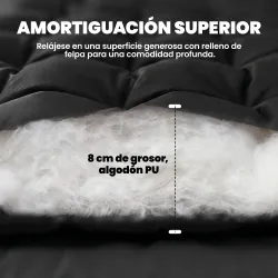 Esterilla de Camping Plegable Portátil con Correas Antideslizante para Cama de Camping Tienda Viajes Negro - Ogal.Es