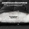 Esterilla de Camping Plegable Portátil con Correas Antideslizante para Cama de Camping Tienda Viajes Negro - Ogal.Es