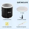 Bañera de Hielo 280L Bañera Hinchable Portátil para Recuperación de Atletas con Cubierta y Bomba Ø78x71 cm - Ogal.Es