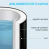 Bañera de Hielo 280L Bañera Hinchable Portátil para Recuperación de Atletas con Cubierta y Bomba Ø78x71 cm - Ogal.Es