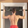 Barra de Dominadas Multifuncional Barra de Dominadas de Pared con Mangos Antideslizantes Carga 110 kg Gris y Negro - Ogal.Es