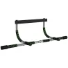 Barra de Dominadas Multifuncional Barra de Dominadas de Pared con Mangos Antideslizantes Carga 110 kg Gris y Negro - Ogal.Es