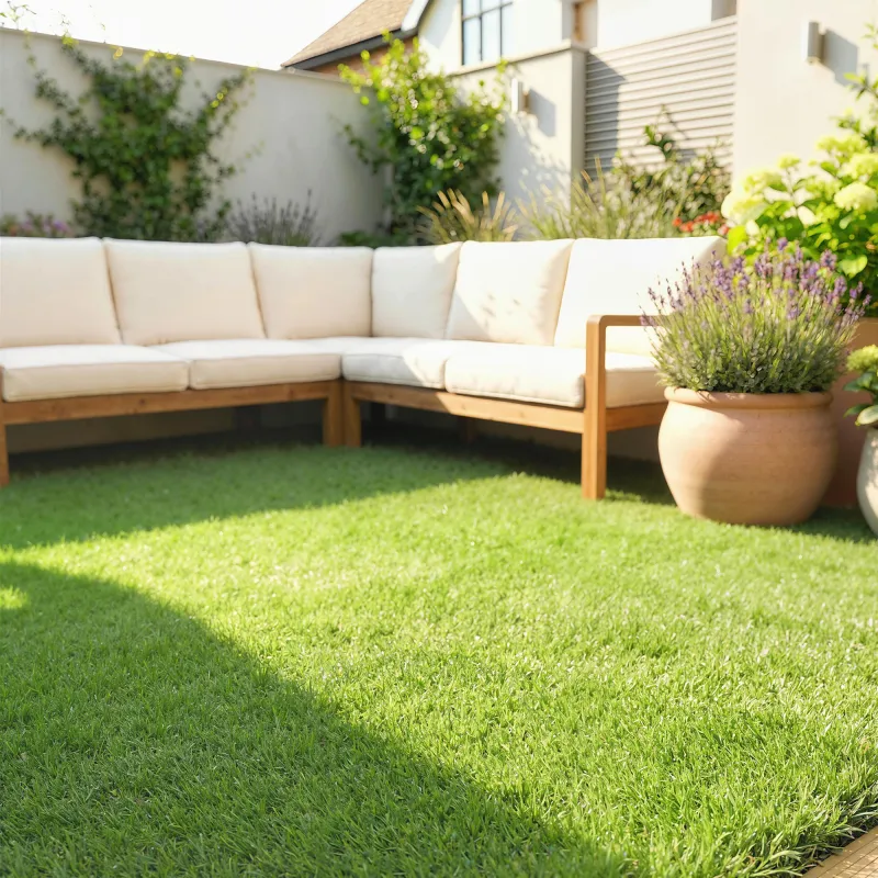Césped Sintético 1m x 4m Alfombra Césped Artificial con Altura de Hierba 10 mm Drenaje Automático Verde - Ogal.Es