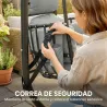 Silla Colgante Huevo con Soporte Cesta Plegable Reposacabezas Cojín Bolsillo Lateral Carga 120 kg Gris Oscuro - Ogal.Es