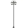 Farola Solar Exterior de Jardín de Aluminio con 3 Cabezales con Encendido/Apagado Automático IP44 40x34,5x188 cm... - Ogal.Es