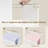 Mueble para Impresora con Ruedas Mesa para Impresora con Estantes Abiertos y Cajón para Documentos Tamaño A4 Blanco - Ogal.Es