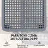Tumbona Reclinable de Jardín Exterior con Respaldo Ajustable en 4 Posiciones y Marco de PP 191x55x35,5 cm Gris O... - Ogal.Es