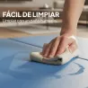 Colchoneta Gimnasia Plegable de Grosor 5 cm con Asas de Transporte para Yoga Aeróbic 240x120x5 cm Azul Claro - Ogal.Es