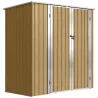 Cobertizo de Jardín Exterior Metálico 1,37 m² 163x89x163 cm con Techo Inclinado, Puertas con Pestillo y Guantes ... - Ogal.Es