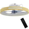 Ventilador de Techo con Luz LED 40 W Motor DC Reversible Mando a Distancia 6 Velocidades 3 Colores Temporizador ... - Ogal.Es
