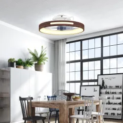 Ventilador de Techo con Luz LED 40 W Motor DC Reversible Mando a Distancia 6 Velocidades 3 Colores Temporizador ... - Ogal.Es