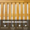 Alfombrilla de Ducha de Madera de Acacia 91x51 cm Alfombra Antideslizante para Baño Spa o Piscina Natural - Ogal.Es