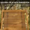 Tumbona Silla Plegable de Madera con Reposapiés Desmontable y Cojín con Reposacabezas Carga 160 kg 158x61x70 cm ... - Ogal.Es