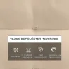 Juego de 6 Cojines para Sillas de Comedor 40x40 cm 6 Piezas Cojines para Sillas de Jardín Acolchados con Cintas ... - Ogal.Es