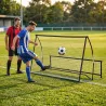 Red de Rebote Plegable 2 en 1 con Bolsa de Transporte para Entrenamiento de Fútbol y Béisbol 200x94x122 cm Negro - Ogal.Es