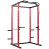 Jaula de Potencia Rack de Sentadillas con Barra Dominadas Estación de Fondos Ajustable para Casa Gimnasio Carga ... - Ogal.Es